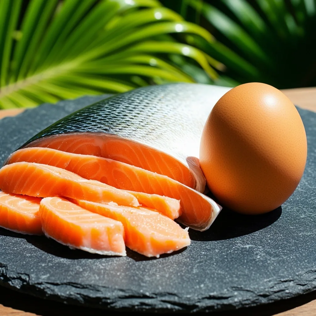 Egg yolks and salmon as sources of Vitamin D